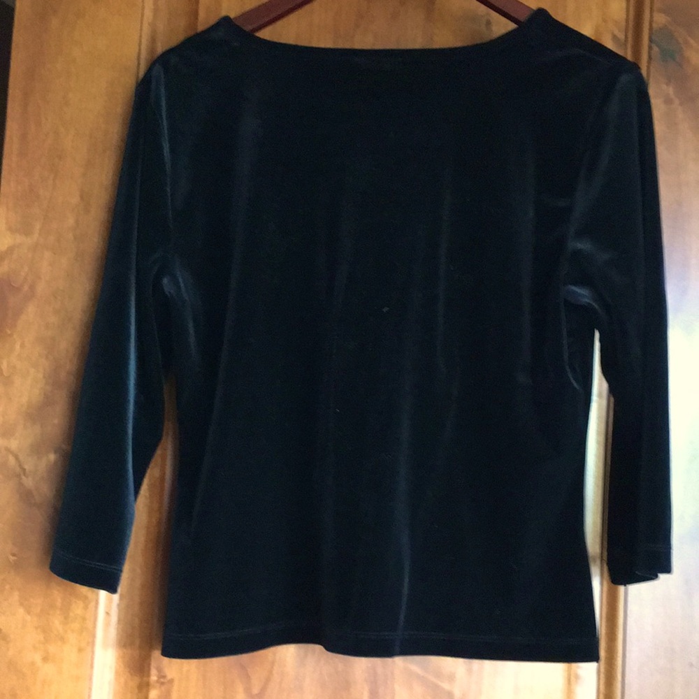 Talbots velvet top - Picture 2 of 5